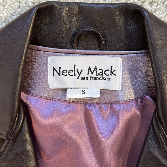 Vintage 90’s Neely Mack Leather Jacket size Small - Picture 2 of 9